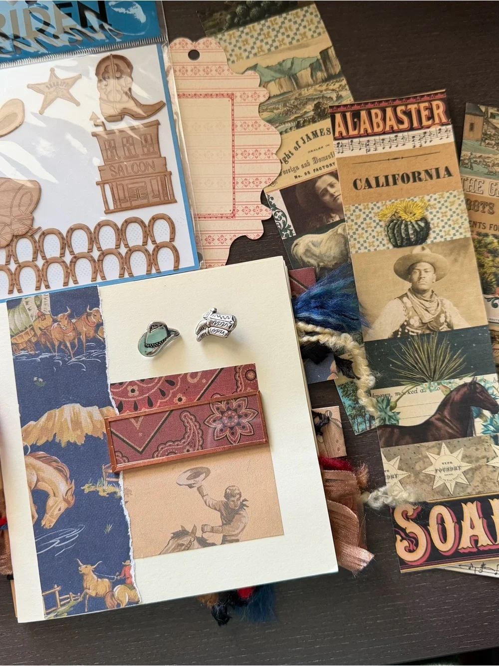 Handmade Western Junk Journal Cowboy Craft Bundle